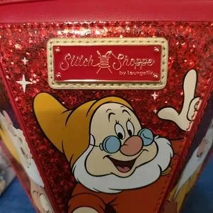 Loungefly Snow White Seven Dwarfs Gem Crossbody Stitch Shoppe NWT Loungefly | Bags | Exclusive Stitch Shoppe Snow White Gem  main image 4